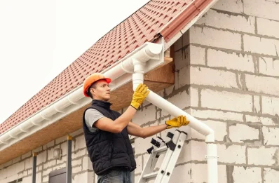 Pose et remplacement de gouttières à Fraisse
